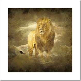 Lion Animal Wildlife Jungle Nature Safari Adventure Discovery Africa Digital Painting Posters and Art